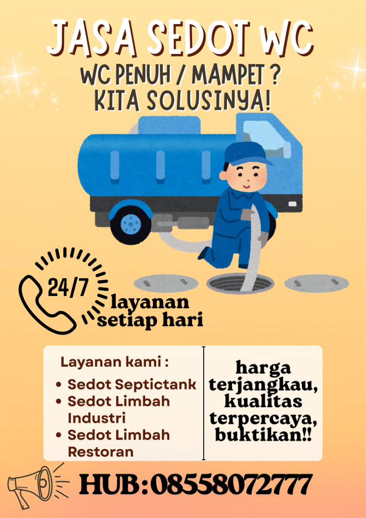 Sedot WC resmi dan terpercaya
