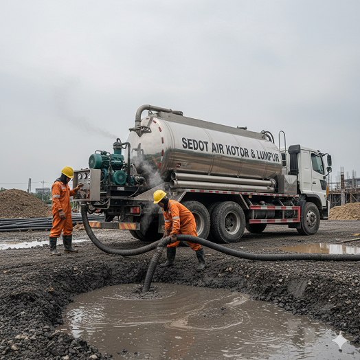 sedot lumpur air kotor