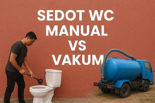 Sedot wc manual vs vakum